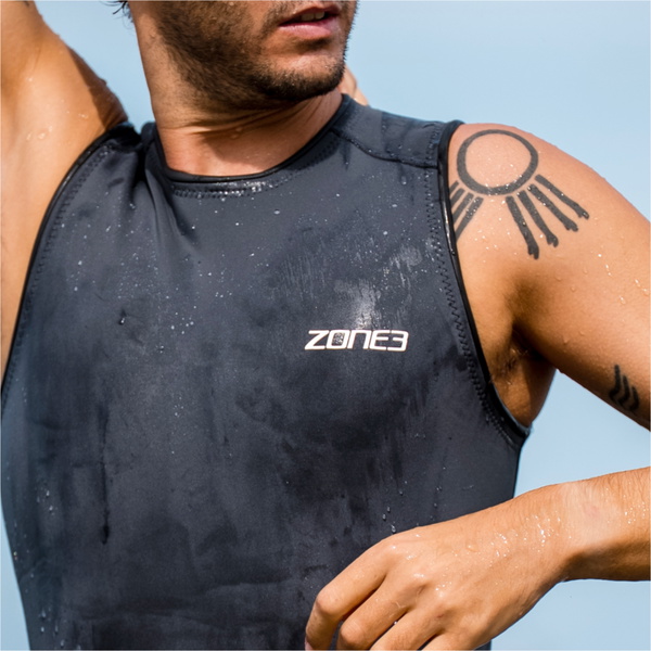 2026 ZONE3 Hombres Yulex Kneeskin NA26MYKS104 - Black / Grey